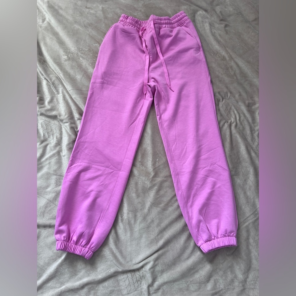 NWOT-Zenana Outfitters Pink 1/4 Zip Jacket & Track Pants Set-Small - Picture 5 of 7